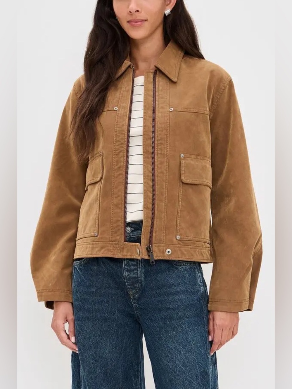 x We The Free Blair Faux Suede Jacket in Caramel
Cafe
Free People